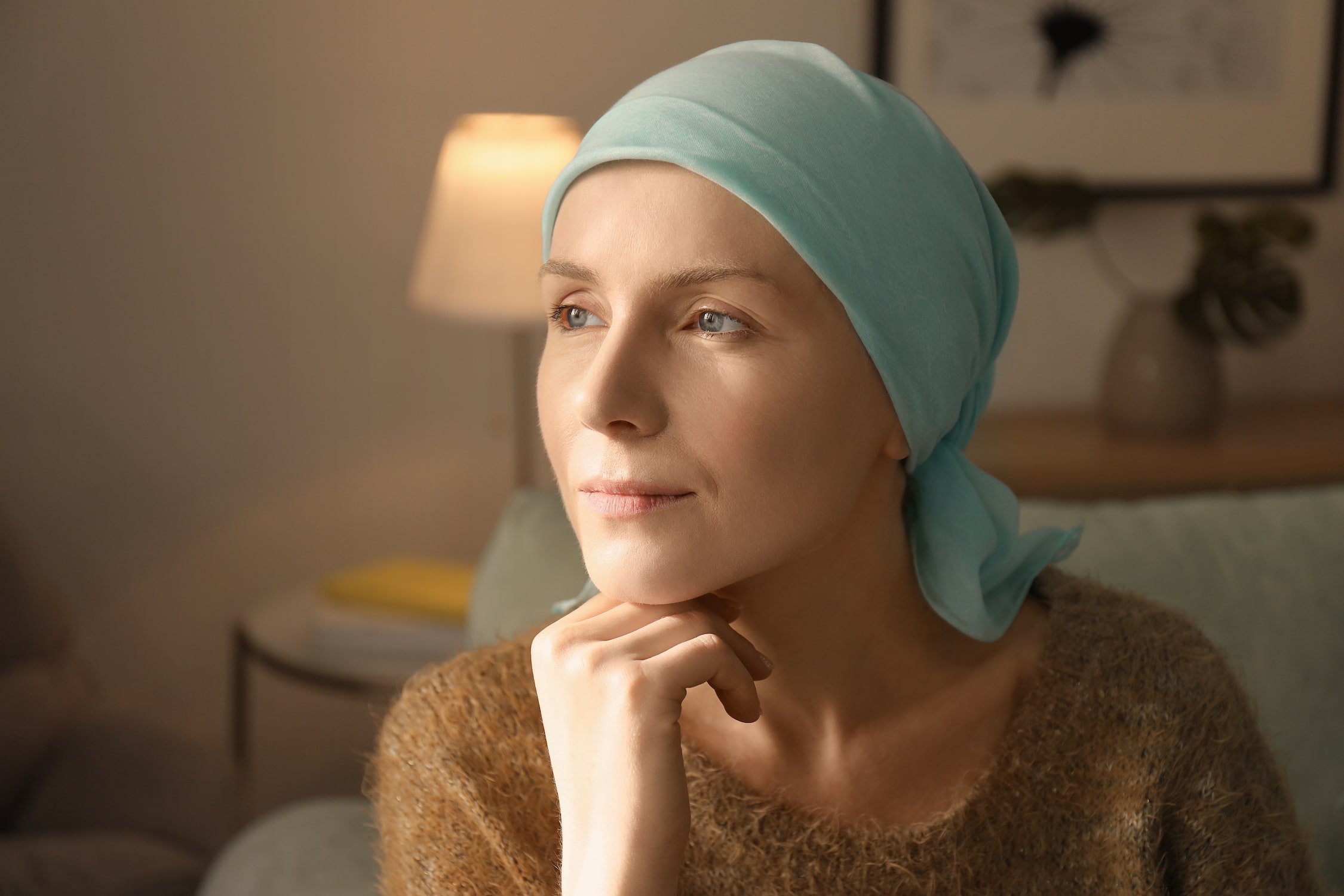 woman recovering from chemo-therapy